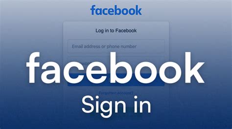 facebook sign in account.